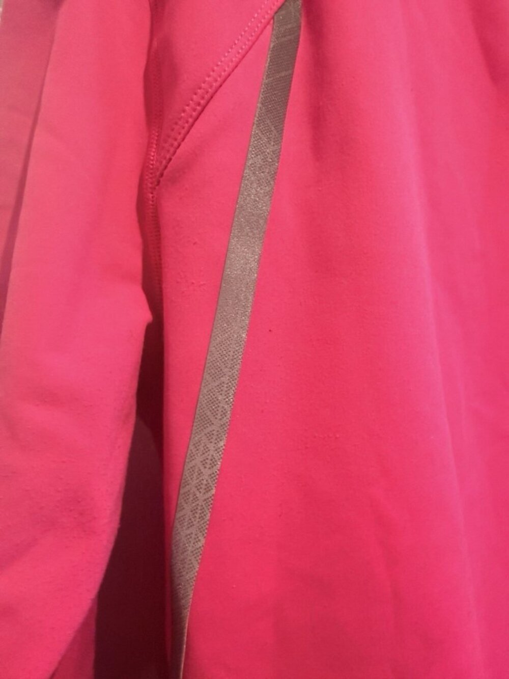 Asics Womens Size Large Thermal XP Half Zip Pink Running Long Sleeve WR2186 - Picture 8 of 10